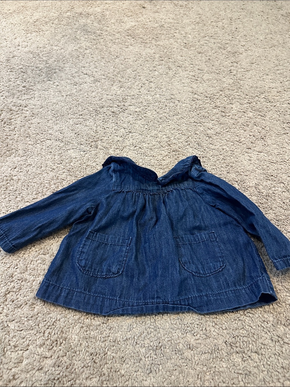 GAP Girls Dark Blue Denim Tunic Jacket